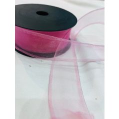 Mályva drótos organza- 40mm