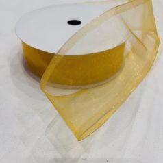 Napsárga 2 drótos organza- 40mm